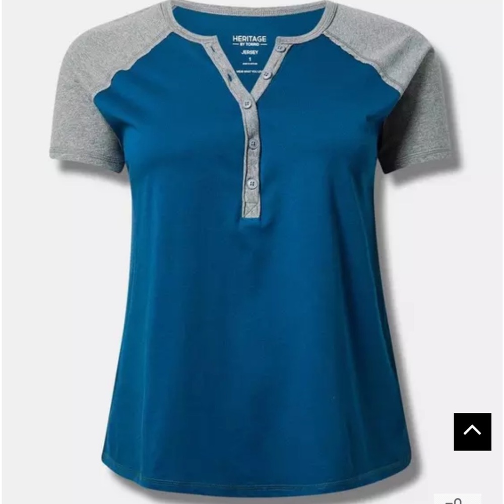 Torrid Heritage Varsity Henley Tee